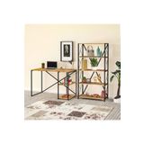Cosargroup Bilgisayar Masası Ve 5 Raflı Metal Kitaplık Set Çalışma Masası