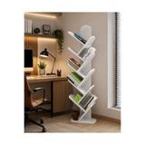 Cosargroup Kitaplık 10 Raflı Dekoratif Bölmeli Ev Ofis Çok Amaçlı-Modern Kitaplık 147 cm