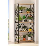 Cosargroup Metal Geniş 5 Raflı Çiçeklik Saksı Standı Saksılık Modern Tasarım Çiçeklik 160X70 Cm Çam (BÜYÜK)