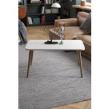 Cosargroup Orta Sehpa Ahşap Torna Ayak Mermer Desen 50x90