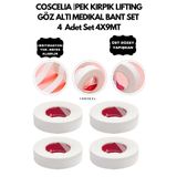 Coscelia İPEK KIRPIK KİRPİK LIFTING GÖZ ALTI MEDIKAL BANT SET 4 Adet Set 4X9MT-NEFES ALABILIR