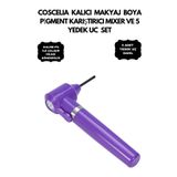 Coscelia KALICI MAKYAJ BOYA PİGMENT KARIŞTIRICI MIXER VE 5 YEDEK UC SET