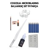 Coscelia MICROBLADING KALICI MAKYAJ EĞİTİM BAŞLANGIÇ SET 19 PARÇA