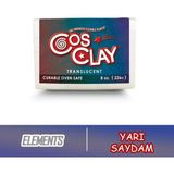 Cosclay Elements Translucent – Yarı Saydam Esnek Fırınlanabilir Polimer Kil
