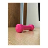 Cosfer 0,5 Kg Pembe Vinyl Kaplı Demir Dambıl 1 Adet Fitness