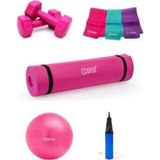 Cosfer 5'li Lüx Pilates Seti 5li Set Pembe