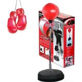 Cosfer Punching Ball Yükseklik Ayarlı 126-146 cm + 1Çift Eldiven