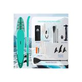 Cosfer Up Balance Board Şişme Sup Board/Stand Up Paddle Board 335x84x15 Cm Yeşil Beyaz Şişme Sörf Tahtası