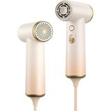 Coshare HP10E Mini Isı Dereceli LED Işıklı Saç Kurutma Fön Makinesi (Krem-Beyaz) - 00-Siyah - Beyaz