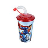 Cosiness 400 ml Süperman Kapakli Pipetli Bardak