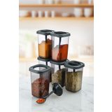 Cosiness 6 lı Kendinden Kaşıklı Tuzluk & Baharatlık Seti 350 ml.