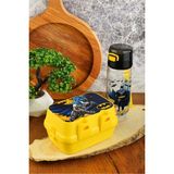 Cosiness Batman İki Katlı Bölmeli Beslenme Kutusu+500 ML Solo Pipetli Matara