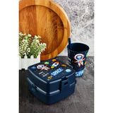 Cosiness Iki Katlı Beslenme Kutusu+Pipetli Bardak 400 Ml.
