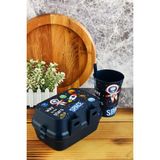 Cosiness Iki Katlı Bölmeli Beslenme Kutusu+Pipetli Bardak 400 Ml.