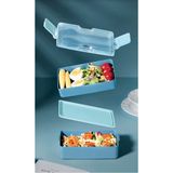 Cosiness Lunc Box 2 Katlı Saklama & Beslenme Kabı - Gri