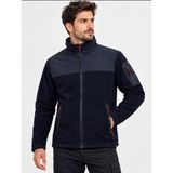 Coşkuner İş Güvenliği Erkek Lacivert Tam Fermuarlı Su Geçirmez Softshell Garnili Polar Ceket