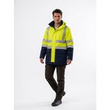 Coşkuner İş Güvenliği Oxford Kumaş Reflektörlü Iş Montu - Sarı - 2XL