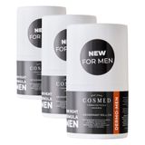 Cosmed Koltukaltı Leke Karşıtı - Ter Kokusu Önleyici Deodorant - Dermo-Men Deodorant Roll On - 50 ml (3 paketi)