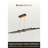 Cosmo Bronz Lineer LED Sarkıt Avize – Kumandalı Dim Edilebilir – Yukarı & Aşağı Işık