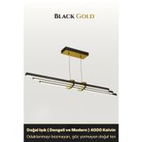 Cosmo Gold Lineer Led Sarkıt Avize – Kumandalı Dim Edilebilir – Aşağı Işık