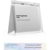 Cosmogenesis Labs Premium Kilitli Seyahat ve Makyaj Çantası 0.62 L Dayanıklı Geri Dönüştürülebilir PVC Kasa - Şeffaf