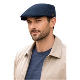 CosmoOutlet Erkek Lacivert London Flat Model Yazlık Kumaş Arkası Lastikli Şık ve Modern Kasket Şapka