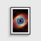 Cosmos: A Spacetime Odyssey Dizi Posteri Tablo Çerçeveli Poster Duvar Dekorasyonu - 50 x 70 - Siyah Çerçeveli