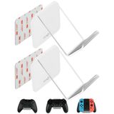 Cosmos Pack of 2 Universal Acrylic Game Controller Stand Holder Headset Wall Mount Organizer Display Stand compatible with PS5 Xbox Game Controllers and Headset / Headphone