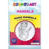 Cosmosart Karton Kanvas Mandala - Ahşap Çerçeve Görünümlü Tembel Hayvan Boyama