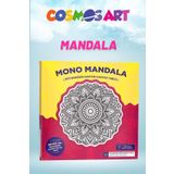 Cosmosart Karton Kanvas Mandala - Metal Çerçeve Görünümlü Açık Dairesel Boyama