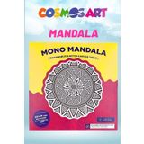 Cosmosart Karton Kanvas Mandala - Metal Çerçeve Görünümlü Koyu Dairesel Boyama