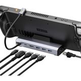 Cosmostech 6-In-1 Steam Deck Docking Station – 4K@60Hz HDMI 2.0, Gigabit Ethernet, 3 USB 3.0, 100W Pd Şarj, Steam Deck OLED / Rog Ally x / Legion Go / Msı Claw Uyumlu