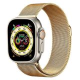 Cosmostech Akıllı Saat Watch için Uyumlu 42,44,45,49MM, 1/2/3/4/5/6/se/7/8/Ultra Metal Seri Kordon ve Kayışı Gold