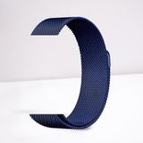 Cosmostech Akıllı Saat Watch için Uyumlu 42,44,45,49MM, 1/2/3/4/5/6/se/7/8/Ultra Metal Seri Kordon ve Kayışı Lacivert
