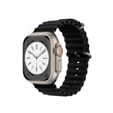Cosmostech Akıllı Saat Watch için Uyumlu 42MM 44MM 45MM 49MM 1/2/3/4/5/6/se/7/8/ultra Akıllı Saat Silikon Kordon ve Kayışı Siyah