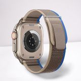Cosmostech Akıllı Saat Watch için Uyumlu 42MM 44MM 45MM 49MM 1/2/3/4/5/6/se/7/8/ultra Hasır Kordon ve Kayışı Gri(Mavi)