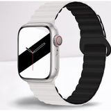 Cosmostech Akıllı Saat Watch için Uyumlu 42MM 44MM 45MM 49MM 1/2/3/4/5/6/se/7/8/ultra Magnetli Kordon ve Kayışı Beyaz(Si