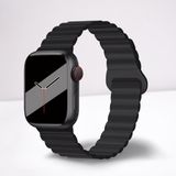 Cosmostech Akıllı Saat Watch için Uyumlu 42MM 44MM 45MM 49MM 1/2/3/4/5/6/se/7/8/ultra Magnetli Kordon ve Kayışı Gri(Siyah)