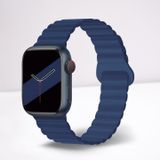 Cosmostech Akıllı Saat Watch için Uyumlu 42MM 44MM 45MM 49MM 1/2/3/4/5/6/se/7/8/ultra Magnetli Kordon ve Kayışı Koyu Lacivert