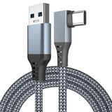 Cosmostech Meta Quest 2 Sanal Gerçeklik Gözlüğü için Uyumlu Link Kablosu 1/2 Uyumlu USB 3.2 Data ve Şarj Kablosu Cable 3m