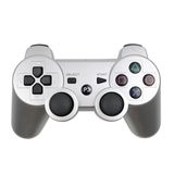 Cosmostech P3 Doubleshock Ps3 Playstation 3 İçin Uyumlu Kablosuz Titreşimli Oyun Kolu Gamepad Joystick Controller Gümüş