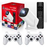 Cosmostech P30 Max Ultra Hd Akıllı Projektör + 36.600 Dahili Oyunlu Konsol Seti (2 Gamepad) – Wifi Destekli, Online Uygulamalı, HDMI Bağlantılı - Beyaz