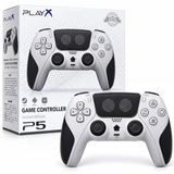 Cosmostech Play X Cs-075 Kablosuz Oyun Kolu – Ps5 Pc Nintendo Switch Mobil Steam Uyumlu Wireless Gamepad Beyaz-Siyah Pixel Desenli