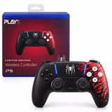 Cosmostech Play X Cs-086 Kablosuz Oyun Kolu – Ps5 Pc Nintendo Switch Mobil Steam Uyumlu Wireless Gamepad Siyah-Kırmızı Örümcek Desenli