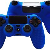 Cosmostech Ps4 Controller Joystick Oyun Kolu Gamepad Uyumlu - Silikon Koruyucu Cover Mavi