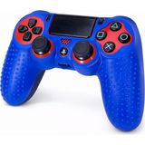 Cosmostech Ps4 Controller Silikon Kılıf | Dualshock 4 Uyumlu Kaymaz Gamepad Koruyucu Kaplama | Mavi