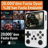 Cosmostech R36S Retro El Konsolu – 3.5” 4K IPS Ekran, 20.000+ Oyun, 23 Emülatör, 64GB Hafıza Kartı, HDMI & Wi-Fi Destekli- Beyaz