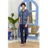 Cossy By Aqua Lacivert Pijama Takımı, xl, CBA23938, LACİVERT, erkek