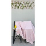 Costa 4 Kat Muslin Çocuk / Bebek Battaniyesi 120 x 120 4 Kenarı Saçaklı - Pembe