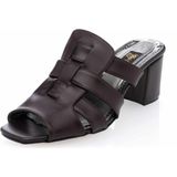 Costo Shoes 190405 Kahve Büyük Numara Kadın Terlik